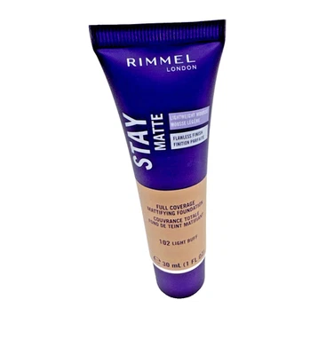 Rimmel Stay Matte Liquid Mousse Foundation #102 Light Buff – Shine Control – New - Image 1 of 4