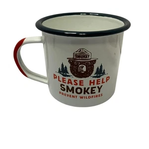 The Landmark Project Please Help Smokey Enamelware Mug 13oz - Picture 1 of 6