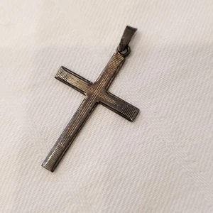 ⭐️ Antiker Kreuz-Anhänger aus 835er Silber – fein ziseliert – ca. 1930–40er... - Bild 1 von 1