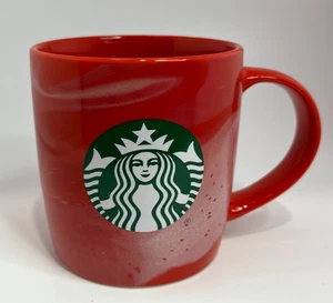 24 Starbucks Mug Red Marble Swirl Green Meermaid 11 Oz Christmas Holiday Cup - Picture 1 of 6
