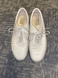 SAS Womens Tripad Comfort Taupe Leather Walking Shoes Size 10M Lace Up - Picture 1 of 2