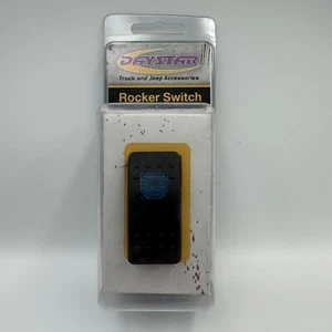 Daystar KU80011 Rocker Switch Blue Light Jeep Wrangler 20 AMP Single Pole - Picture 1 of 8