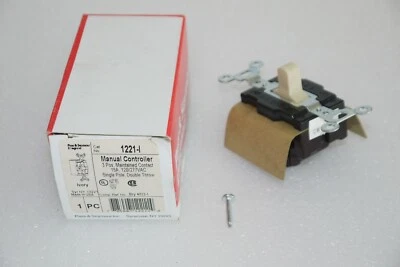 CONTROLADOR MANUAL PASS & SEYMOUR LEGRAND 1221-I 15A 120/277VAC 3 POSICIONES NUEVO Foto 1 de 4