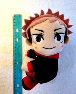 Jujutsu Kaisen Yuji Itadori Snap Together Plush 6" Anime Stuffed Mascot NEW - Picture 1 of 3