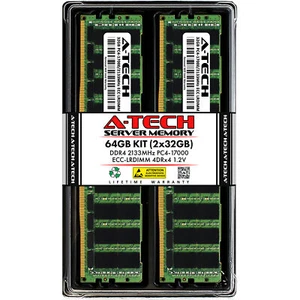 64GB 2x 32GB PC4-2133 LRDIMM Dell PowerEdge FC640 M640 M630 R730xd XL Memory RAM - Picture 1 of 2