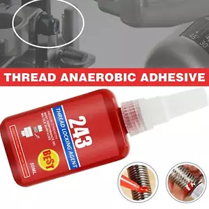 50ml 243 Thread Lock Bolt Stud Fast Fix Screw Glue Compound Nut - Bild 1 von 9