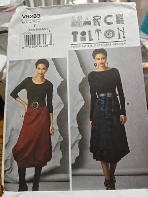 Vogue Pattern V9283 Y MARCY TILTON Pull On  Bell  Skirt  Size XS-M Uncut  - Image 1 of 3