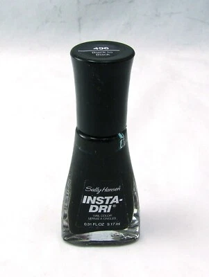 Sally Hansen 496 Black To Black INSTA-DRI Nagellack 0,31 oz 9,17 ml Neu NWOB - Bild 1 von 4