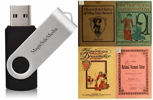 236 Old Rare Books on Dressmaking Tailoring Measurements Cutting & Sewing on USB - Picture 1 of 13