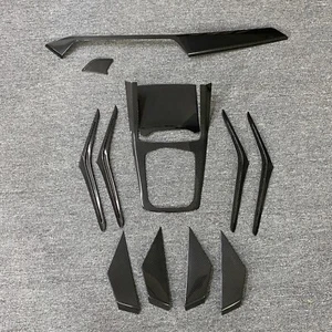 12PCS Dry Carbon Fiber Car Interior Trims Set For BMW X5 G05 X7 G07 2019-2021 - Picture 1 of 13