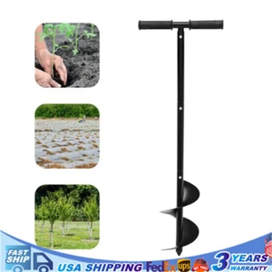 6" Fence Manual Post Hole Auger Hand Drill Post Hole Digger Earth Auger - Picture 1 of 15