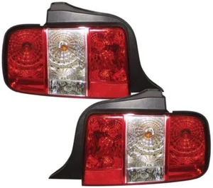 FORD MUSTANG 05-10 ROJO CRISTAL CLARO ESTILO M3 LUCES TRASERAS TRASERAS - Imagen 1 de 4