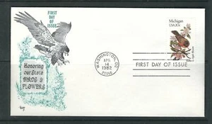 US SC # 1974 State Birds And Flowers ( Michigan ) FDC . Marg Cachet - Picture 1 of 1