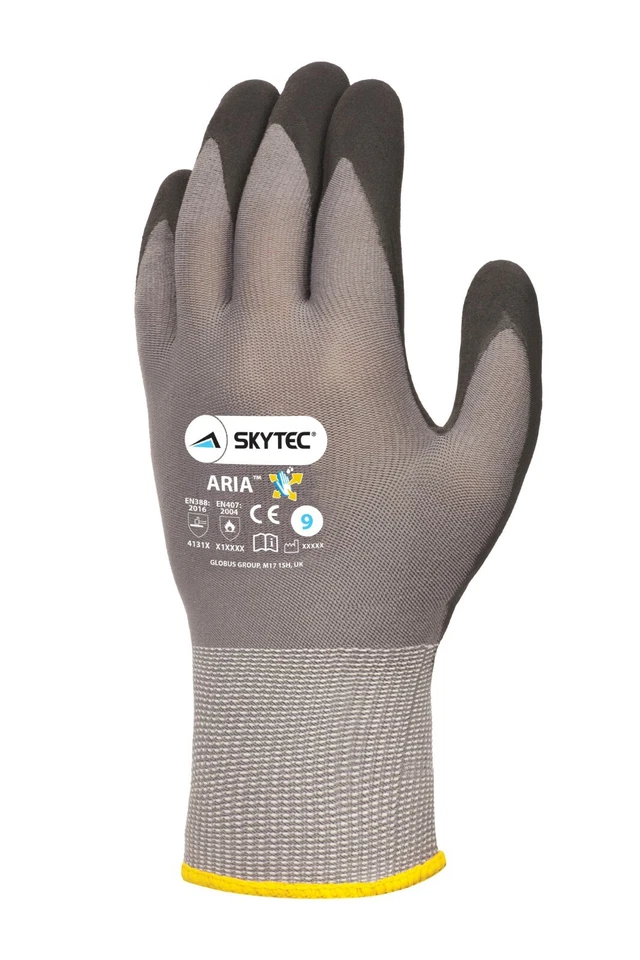 Skytec Aria Safety Work Gloves Nitrile Foam Grip 4131A PPE Dexterity
