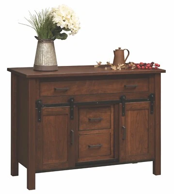 Personalizado para ti | Casa de campo moderna | Buffet de 48" | Puerta corredera de granero | Servidor Foto 1 de 2