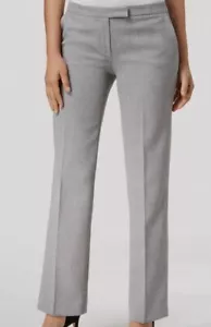 $79 Kasper Women's Gray Tab-Waist Modern-Fit Dress Trousers Pants Petite Size 8P - Picture 1 of 2
