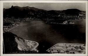Rio de Janeiro Brasil Brasilien ~1920/30 Aussicht vom Zuckerhut Postcard unused