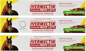 3 Pack Paste Horse Dewormer Apple Flavor Exp 12/2026 dur-vet wormer Free Ship - Picture 1 of 1