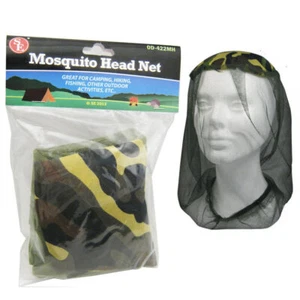 6 Pack Mosquito Head Net Unisex Bug Netting Outdoor Camping Fishing Survival - Picture 1 of 1