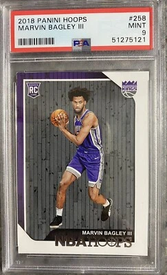 2018 19 Panini Hoops #258 Marvin Bagley III PSA 9 MINT ROOKIE - Image 1 of 2