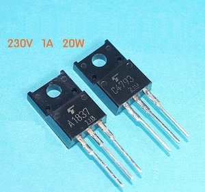 5 paia/10 pezzi transistor 2SA1837 + 2SC4793 A1837 C4793 NUOVO  - Foto 1 di 1