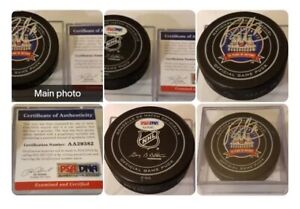 PSA/DNA RYAN STROME SIGNED NY ISLANDERS 43TH YEAR ON ICE OFFICIAL GAME PUCK 