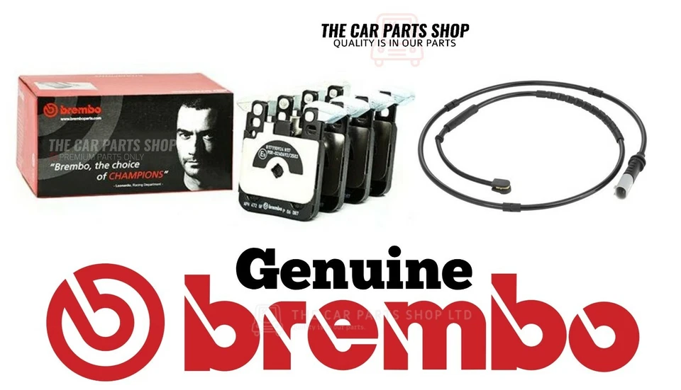 FOR BMW 320i 2.0 MSPORT F30 REAR AXLE BREMBO PADS AND NEW REAR SENSOR - Image 1 of 1