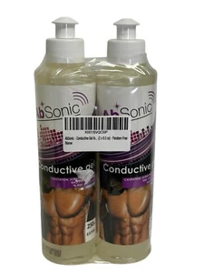 AbSonic Conductive Gel for Abs Stimulators Muscle Belts Ultrasonic 2 x 8.5 oz. - Picture 1 of 5