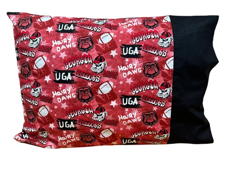 University of Georgia Bulldogs Pillowcase-Graffiti Cotton Cover