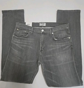 Agolde USA Made Damen Stretch Grau Denim Destroyed Straight Leg Jeans Gr. 33 - Bild 1 von 5