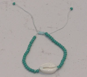 Plastic Shell Charm Slide Bracelet Beach Coastal Cowgirl Surfer Kawaii Hawaiian - Picture 1 of 8