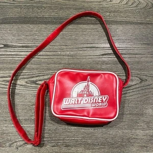 Bolso Bandolera Retro Aerolínea Exclusivo Disney Parks Walt Disney World Rojo Blanco - Imagen 1 de 11
