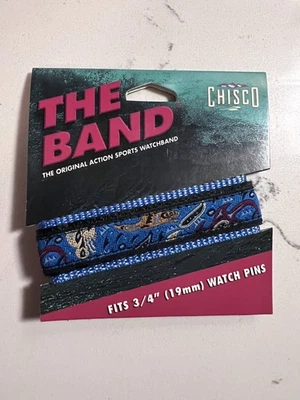 Correa de reloj envolvente deportiva de nailon Chisco The Band de colección años 90’s Y2K Foto 1 de 2