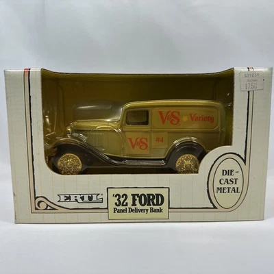 Banco de vehículos diecast Ertl 1:25 - V&S Variety Store - Ford Panel Van 1932 (1992) Foto 1 de 4