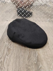 Amicale Pure 100% Camel Hair Newsboy Cabbie Hat Size S M Black Cap Peaky Blinder - Bild 1 von 9