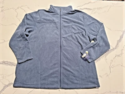 MENS SIZE 3XB JACKET BY CROFT & BARROW BLUE FULL ZIP NWTS - Image 1 of 4