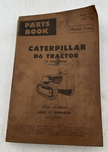 CATERPILLAR D6 TRAKTOR SPUR 74 ZOLL TEILEBUCH 44A1 BIS 44A6856 AUS 35643 - Bild 1 von 11