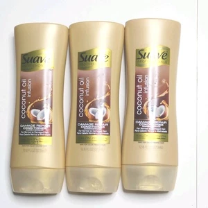 3 Pk Suave Professionals Coconut Oil Infusion Damage Repair Conditioner 12.6 oz - Picture 1 of 2