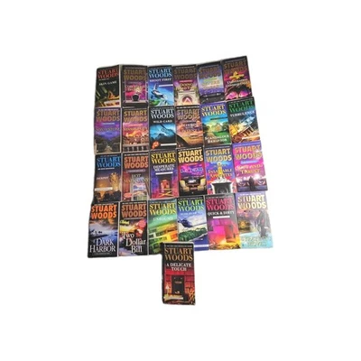 Stone Barrington Series Stuart Woods Lot 24 All Same Size Mass Market Paperback  Foto 1 de 4
