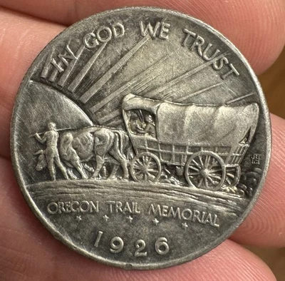 1926-S Oregon Trail Commemorative Silver Half Dollar  - Image 1 of 2