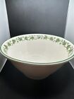Vintage Hotoven Harker The Oldest Pottery in America 10” Green Ivy cooking  Bowl