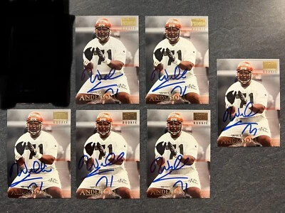 WILLIE ANDERSON Signed Autograph Auto 1996 Skybox Premium RC Cincinnati Bengals - Image 1 of 3