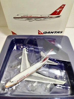 Gemini Jets 1:400 Quantas B747SP Polished Chrome Belly Die-cast Model MINT - Immagine 1 di 4