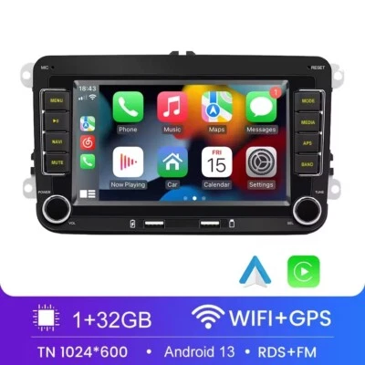 AUTORADIO VW TOURAN GOLF 5 6 ANDROID AUTO CARPLAY GPS WIFI MULTIMEDIALE - Immagine 1 di 4