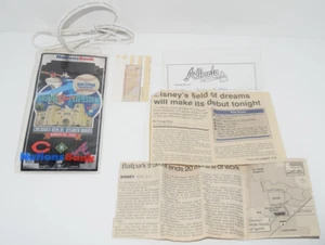 Disney Wide World of Sports Grand Slam Opening Night Ticket Reds Braves W/ Extra - Picture 1 of 7