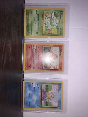 1995 Rare Pokémon Base Set CHARMANDER SQUIRTLE BULBASAUR Get Before It’s Gone - Image 1 of 4