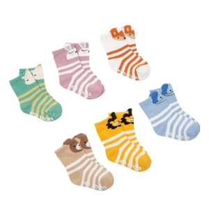 3 pares de calcetines para bebé niño niña calcetines para niños pequeños calcetines de algodón suave 0-36 meses - Imagen 1 de 16