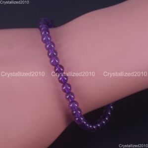 Handmade 4mm Mixed Natural Gemstone Round Beads Stretchy Bracelet Child Size 6"