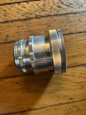 Lente telelitágono vintage Enna Werk 100 mm F:4,5 en estuche de cuero Foto 1 de 4