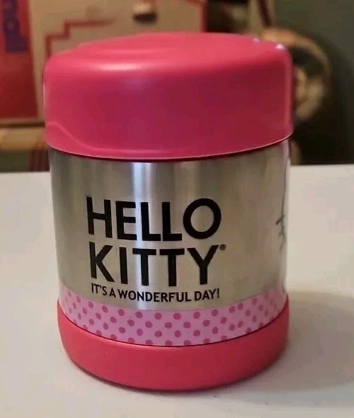 Mini termo Hello Kitty 10 OZ Tarro de comida Funtainer 5 horas caliente y 7 horas Rosa frío Foto 1 de 4